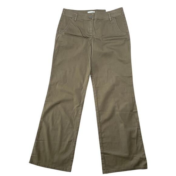 Ann Taylor Loft Marisa Flared Leg Jeans Women's Size 8 Green Denim Stretch NWT - Picture 1 of 5